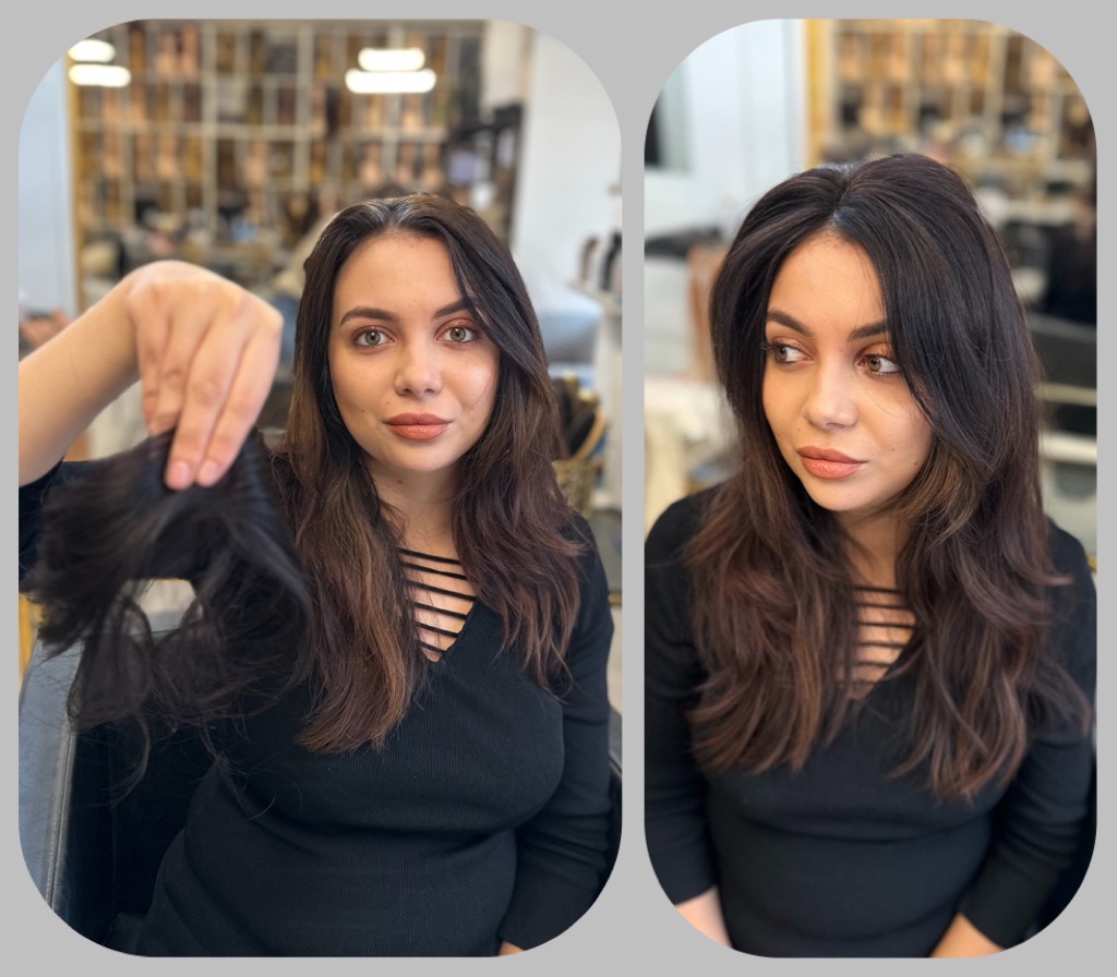 Mesa Partiala pentru Contouring Saten Inchis - Extensii de par București